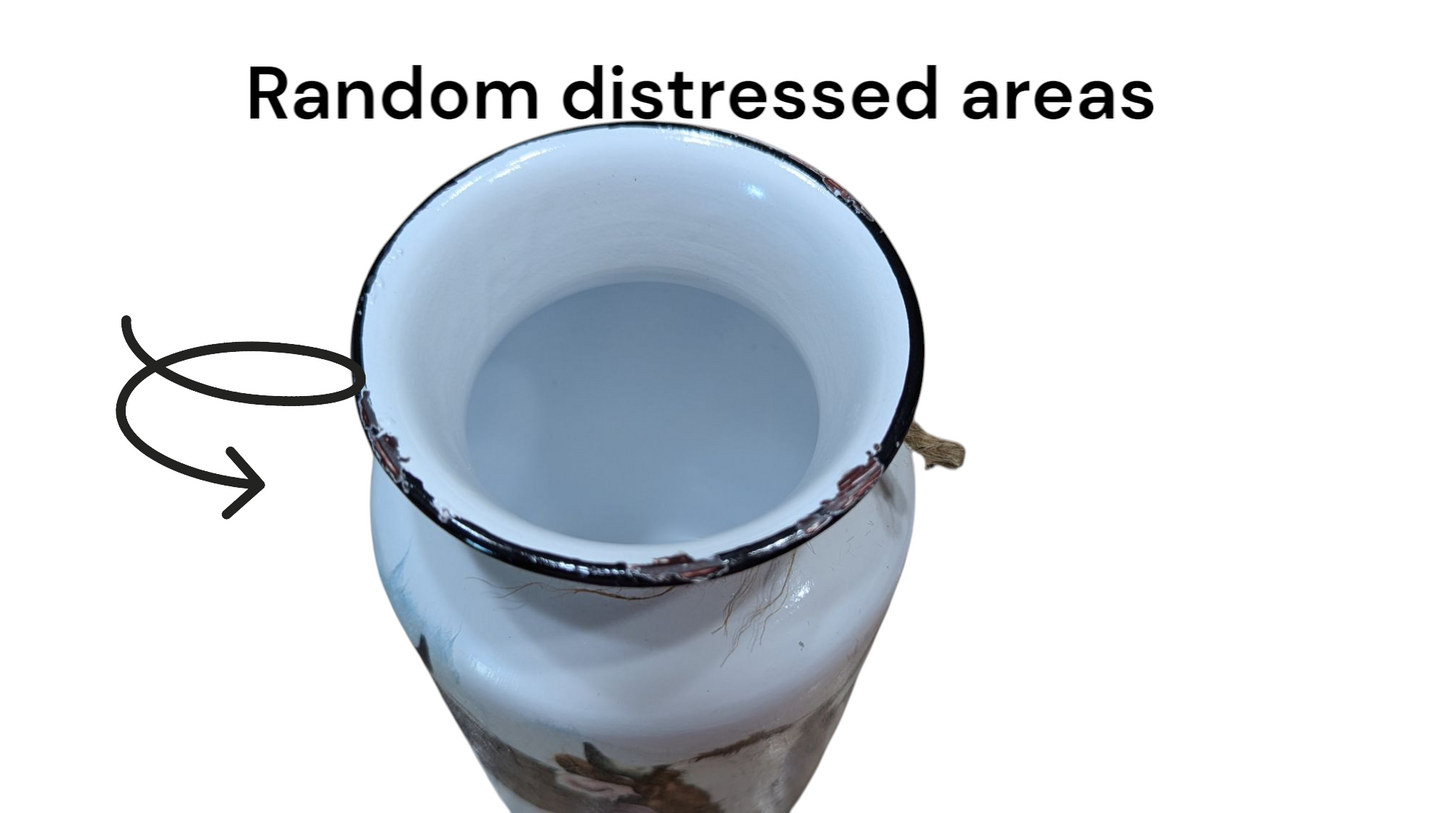 Quirky Emotional Support Chickens Milk Jug Vase