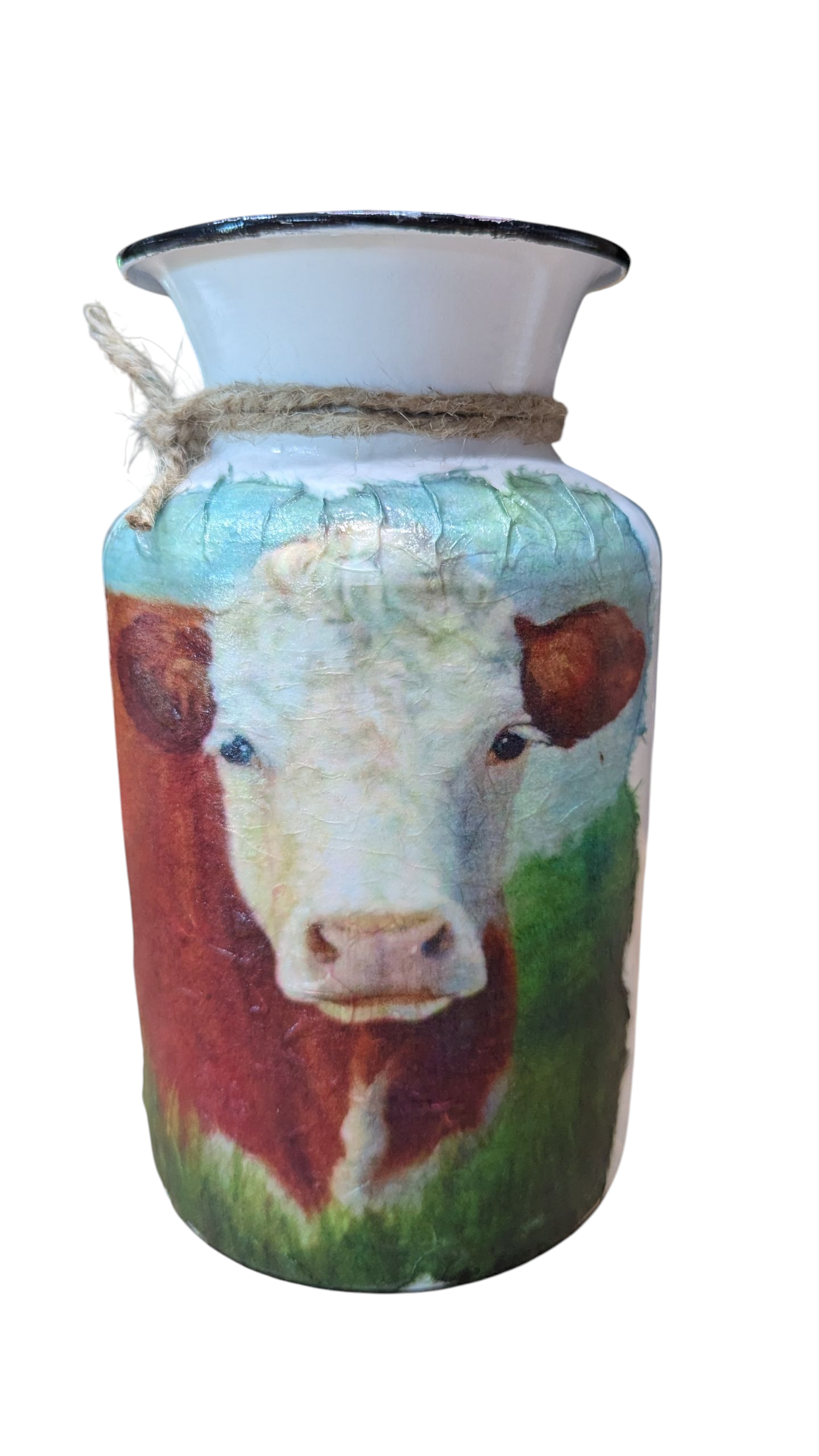 Hereford Cow Milk Jug Vase
