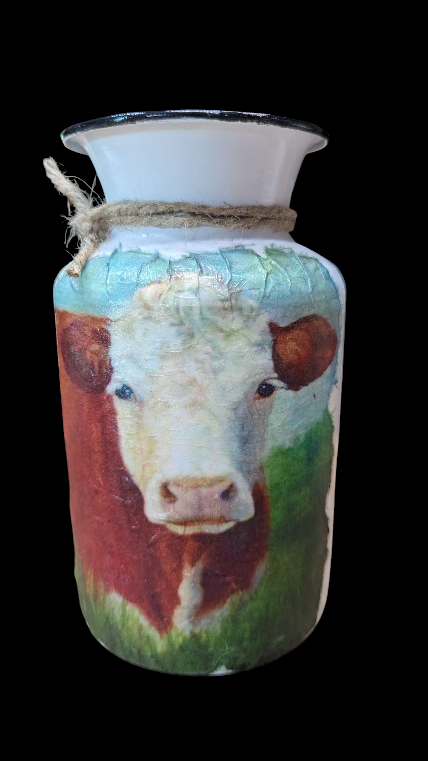 Hereford Cow Milk Jug Vase