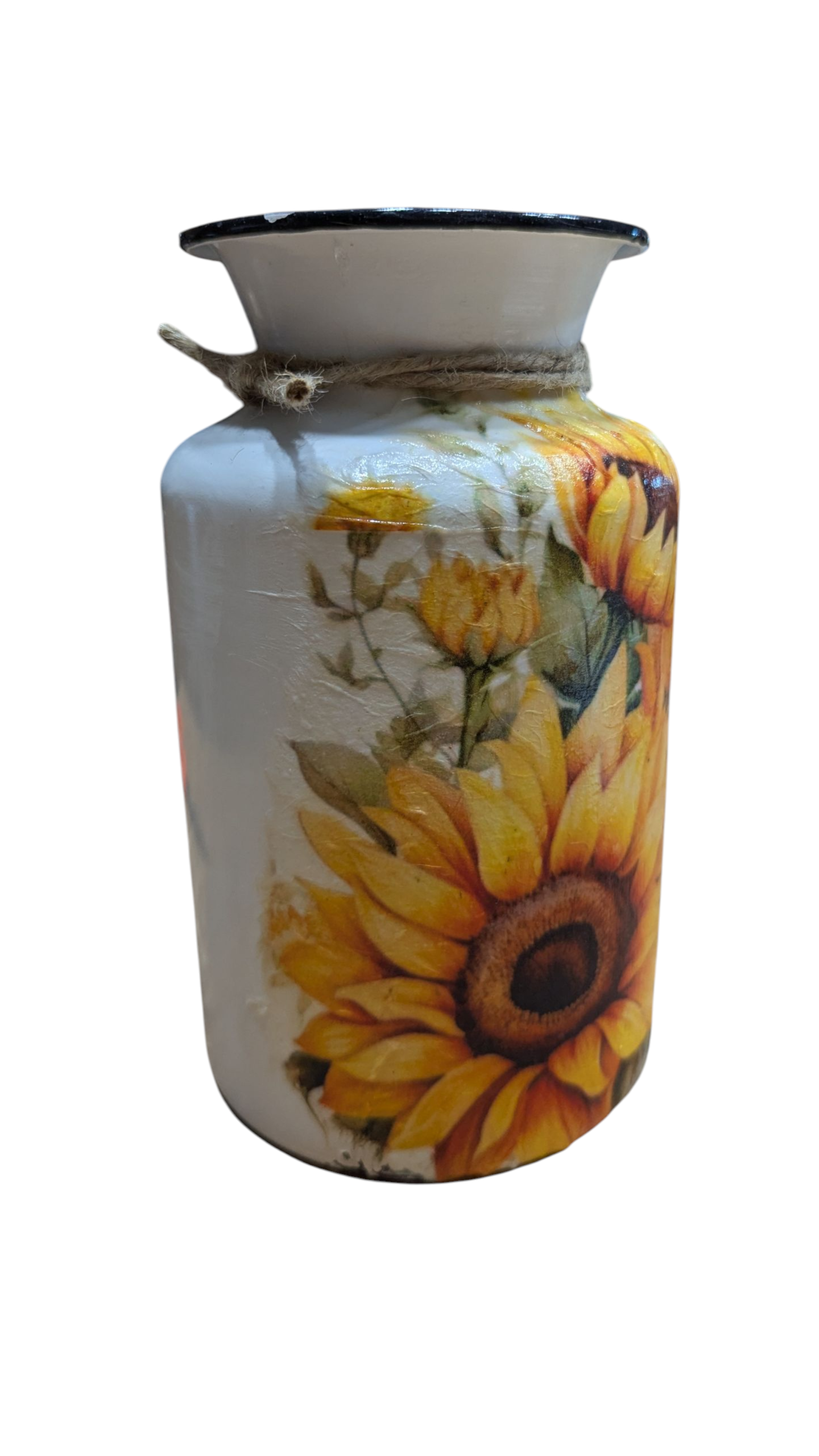 Sunflower Bouquet Milk Jug Vase