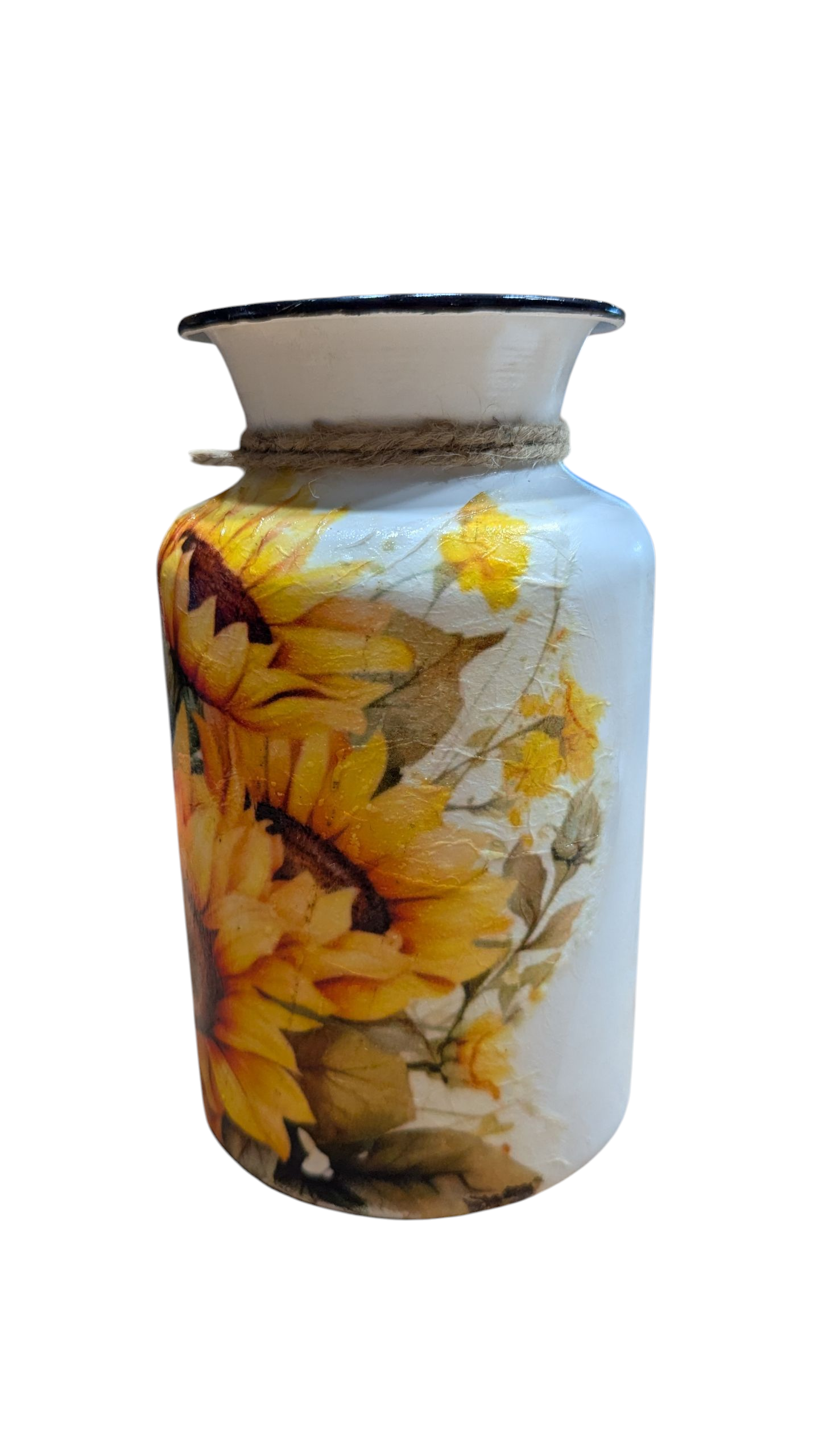 Sunflower Bouquet Milk Jug Vase
