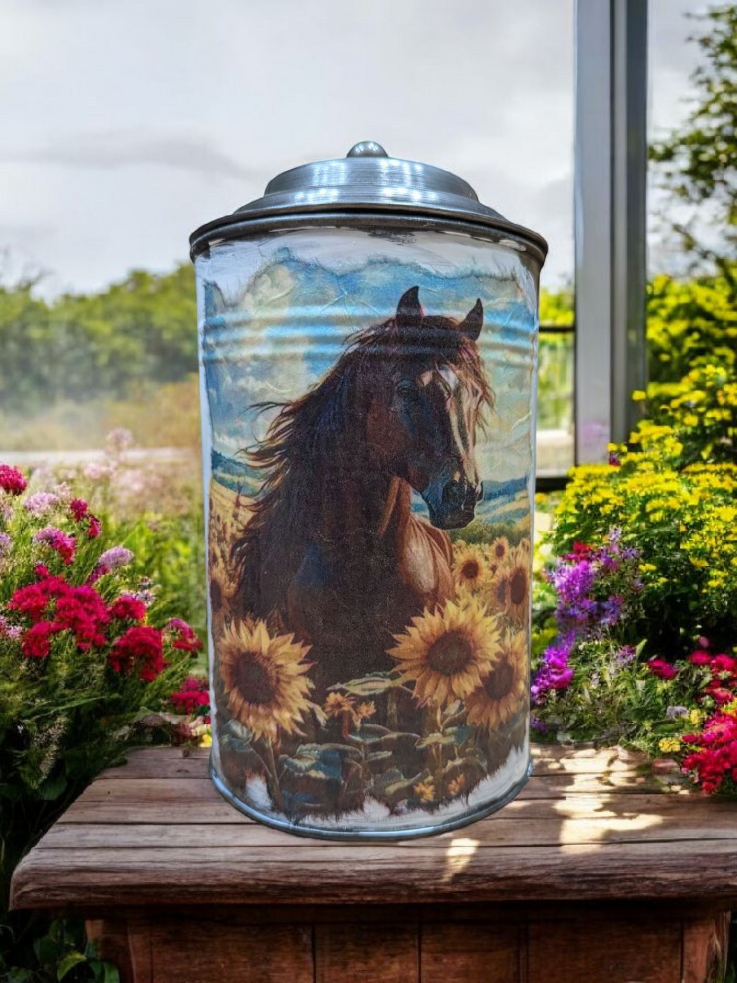Sunflower Horses Canister Set