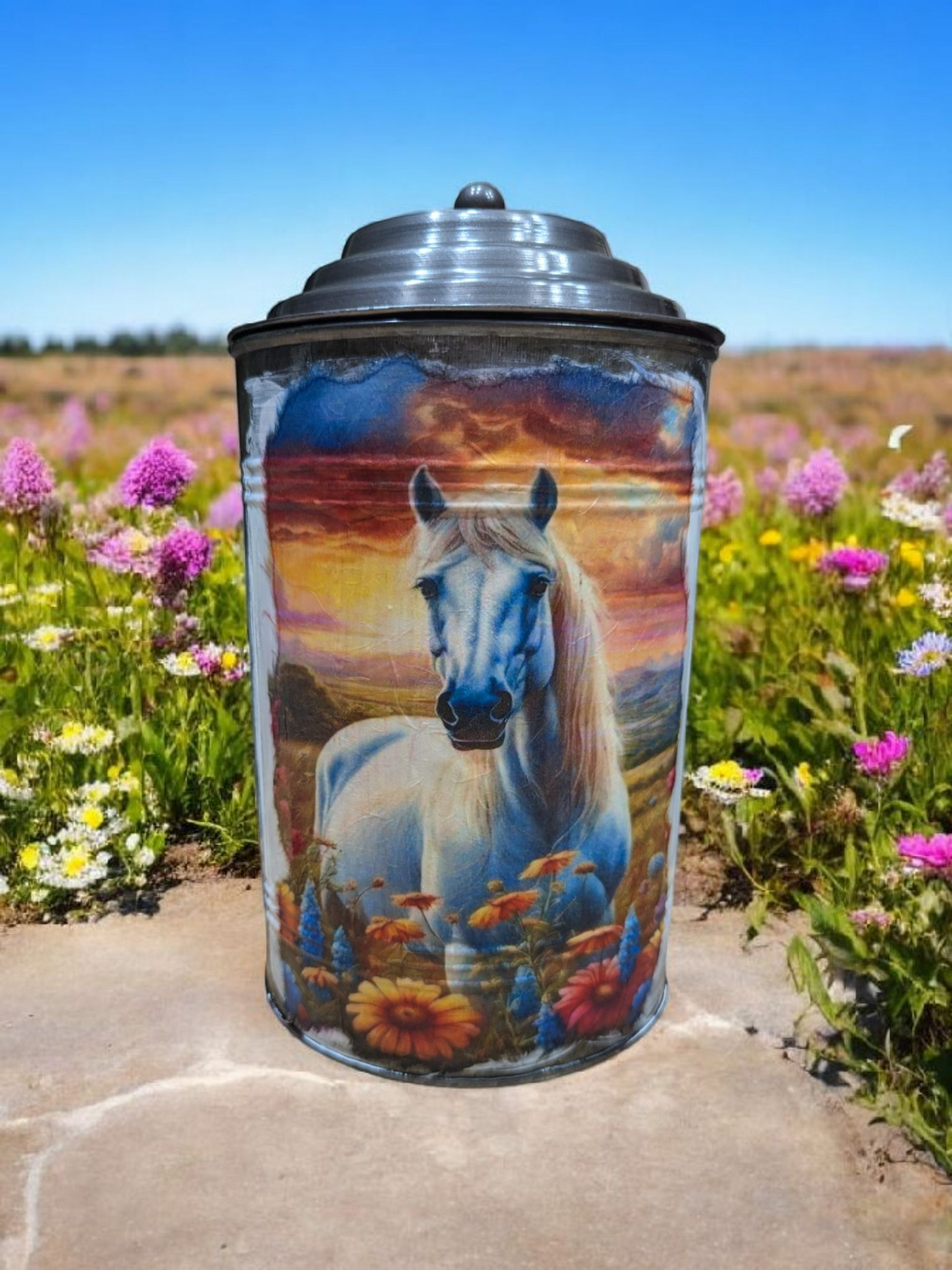 Sunflower Horses Canister Set