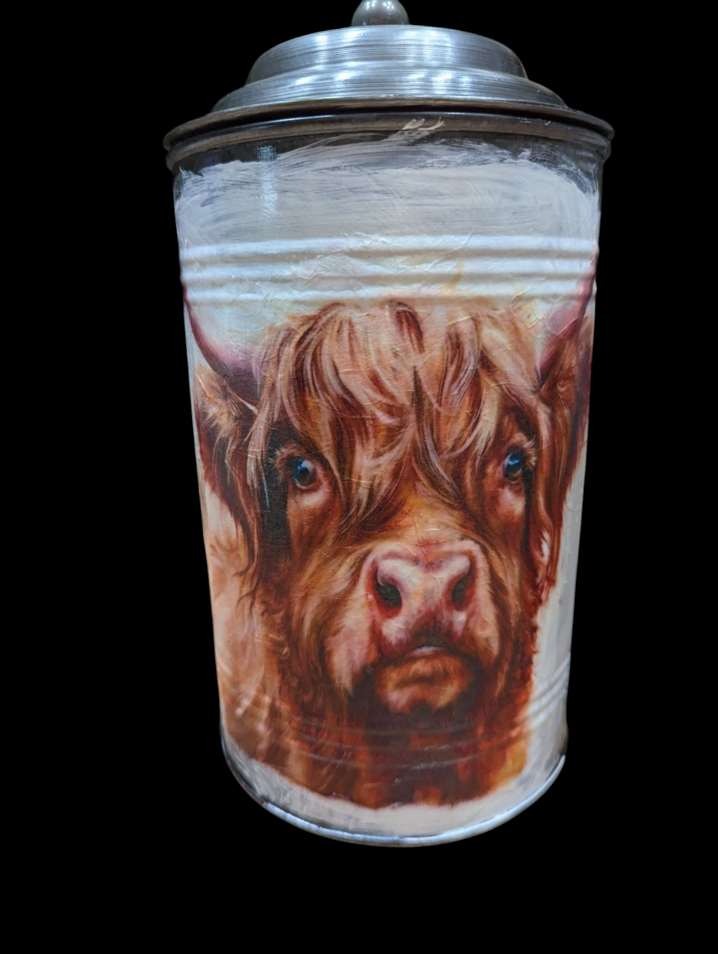 Highland Cow metal Canister Set