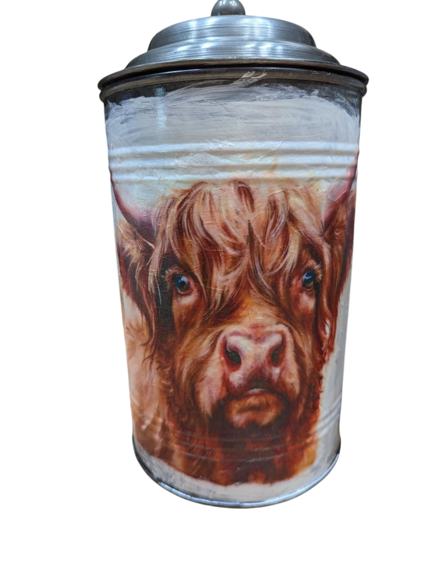 Highland Cow metal Canister Set