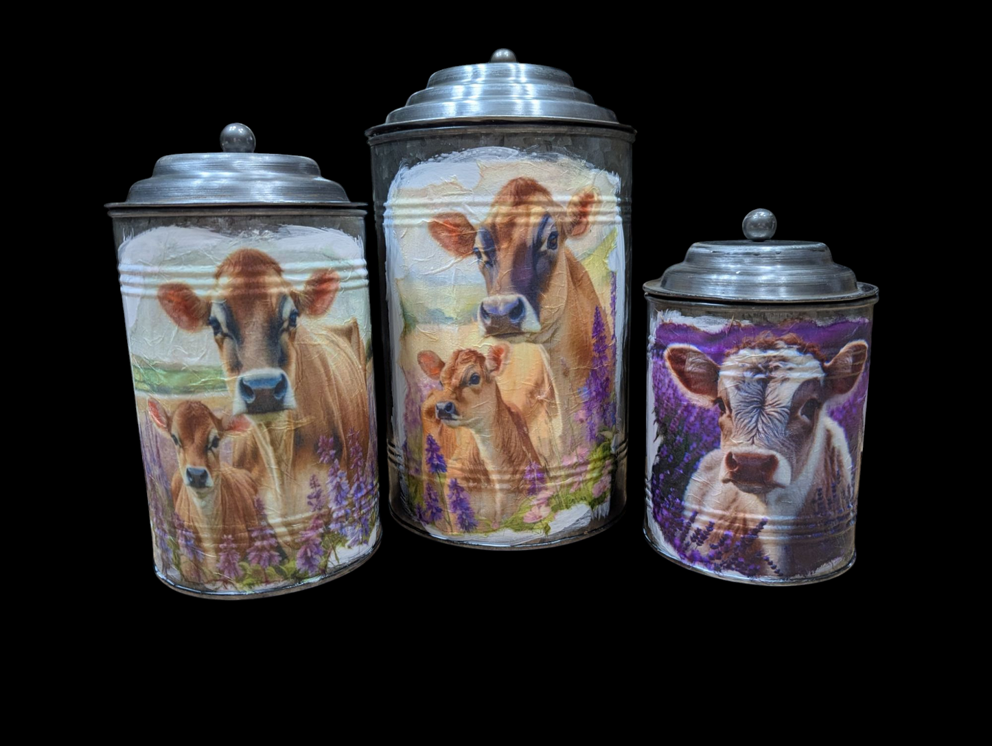 Jersey Cow Canister Set