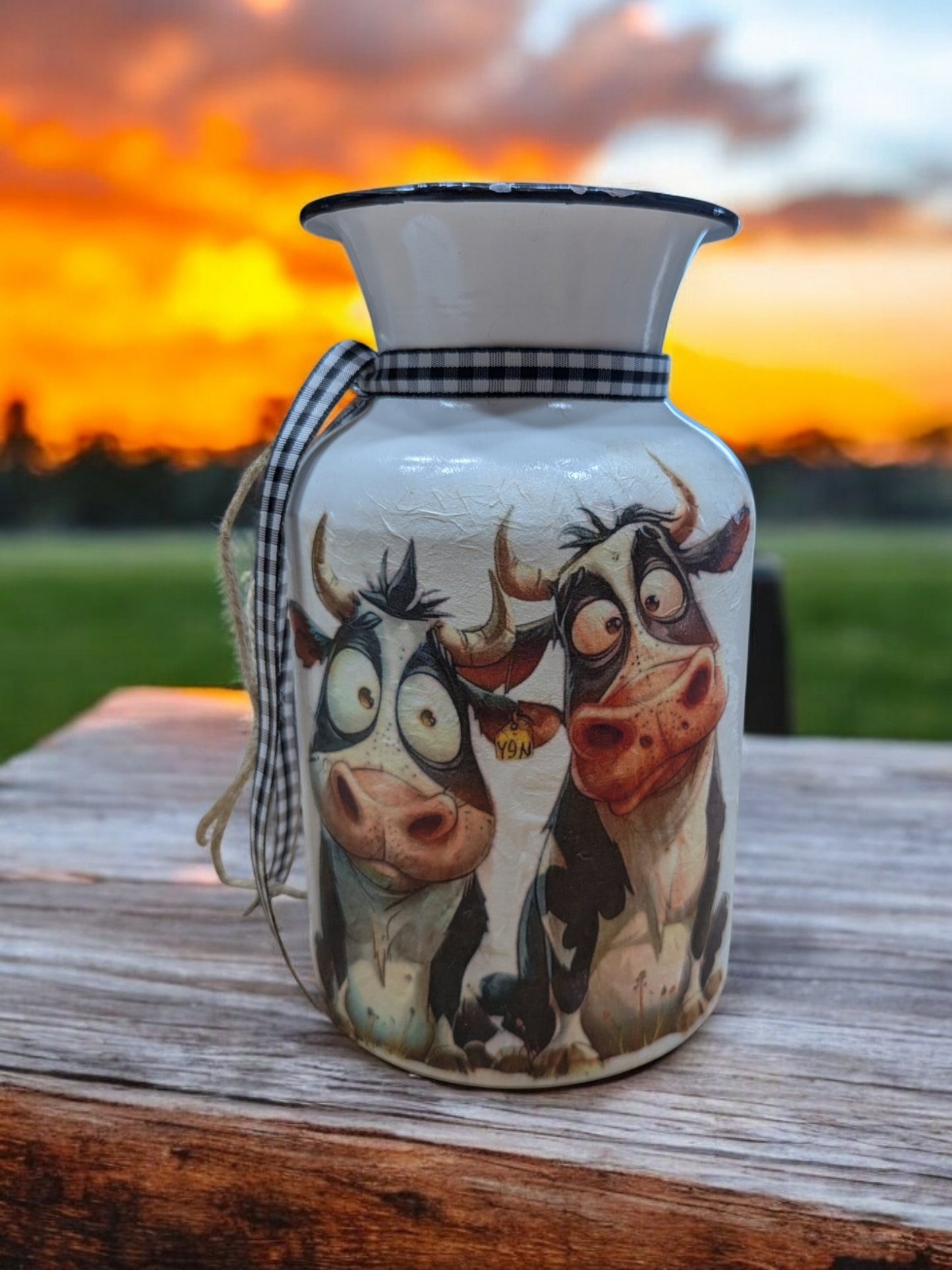 Quirky Cows Milk Jug Vase