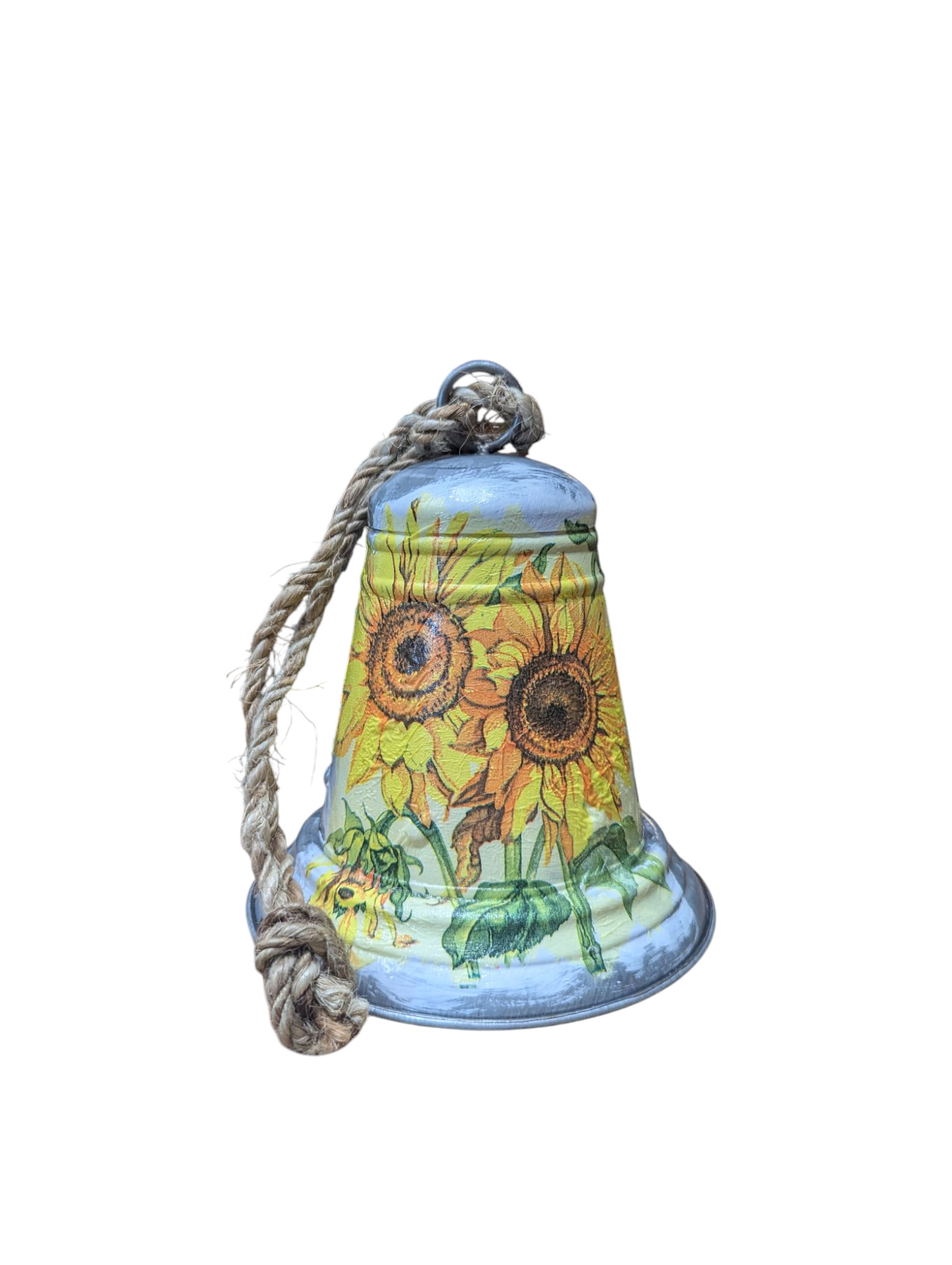 Sunflower Galvanized Metal Bell