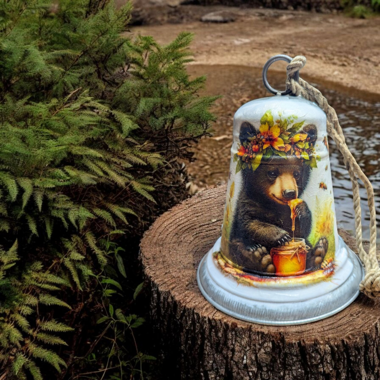 Honey Bear Baby Decorative Bell