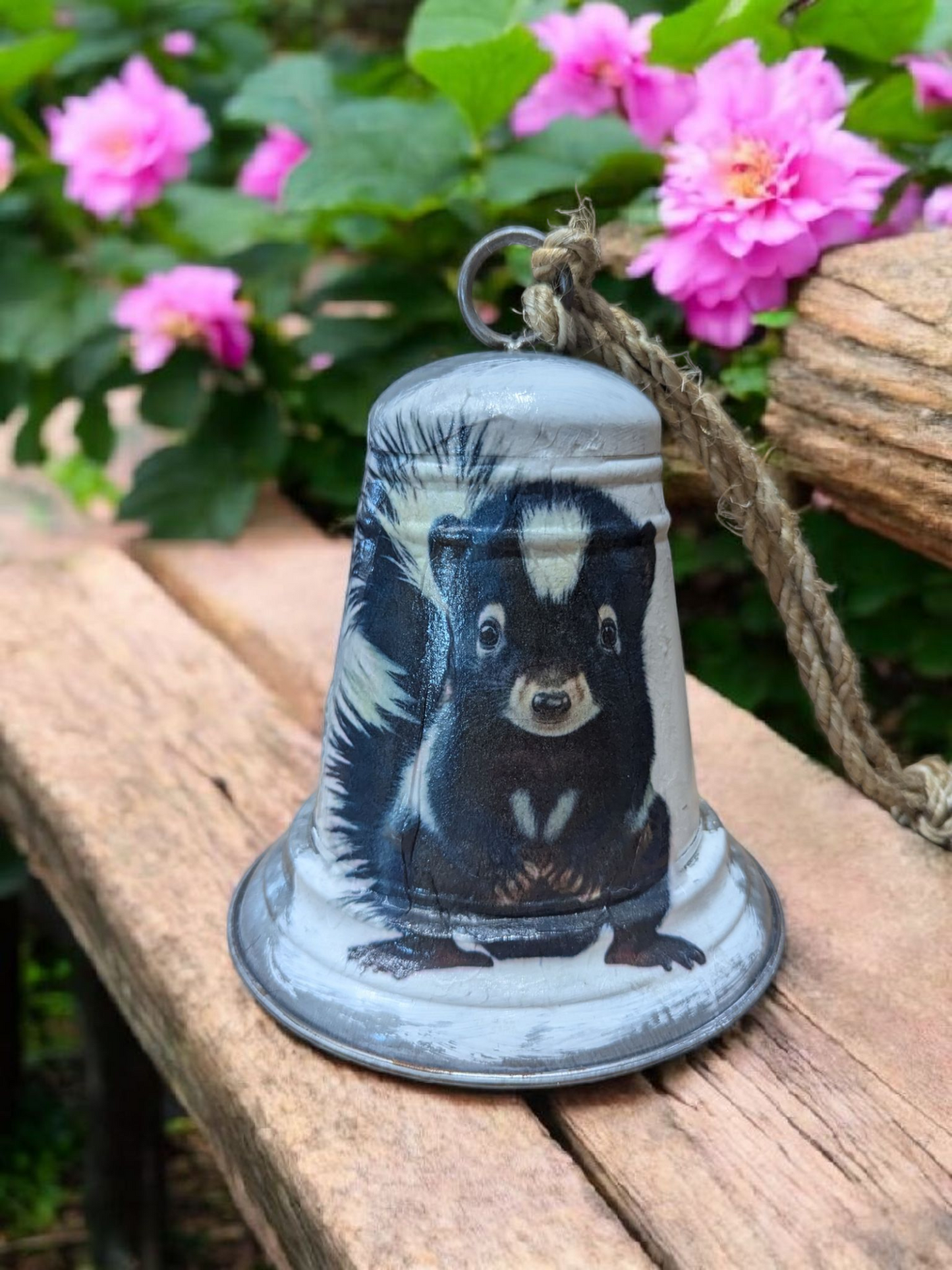 Little Skunk Galvanized Metal Bell