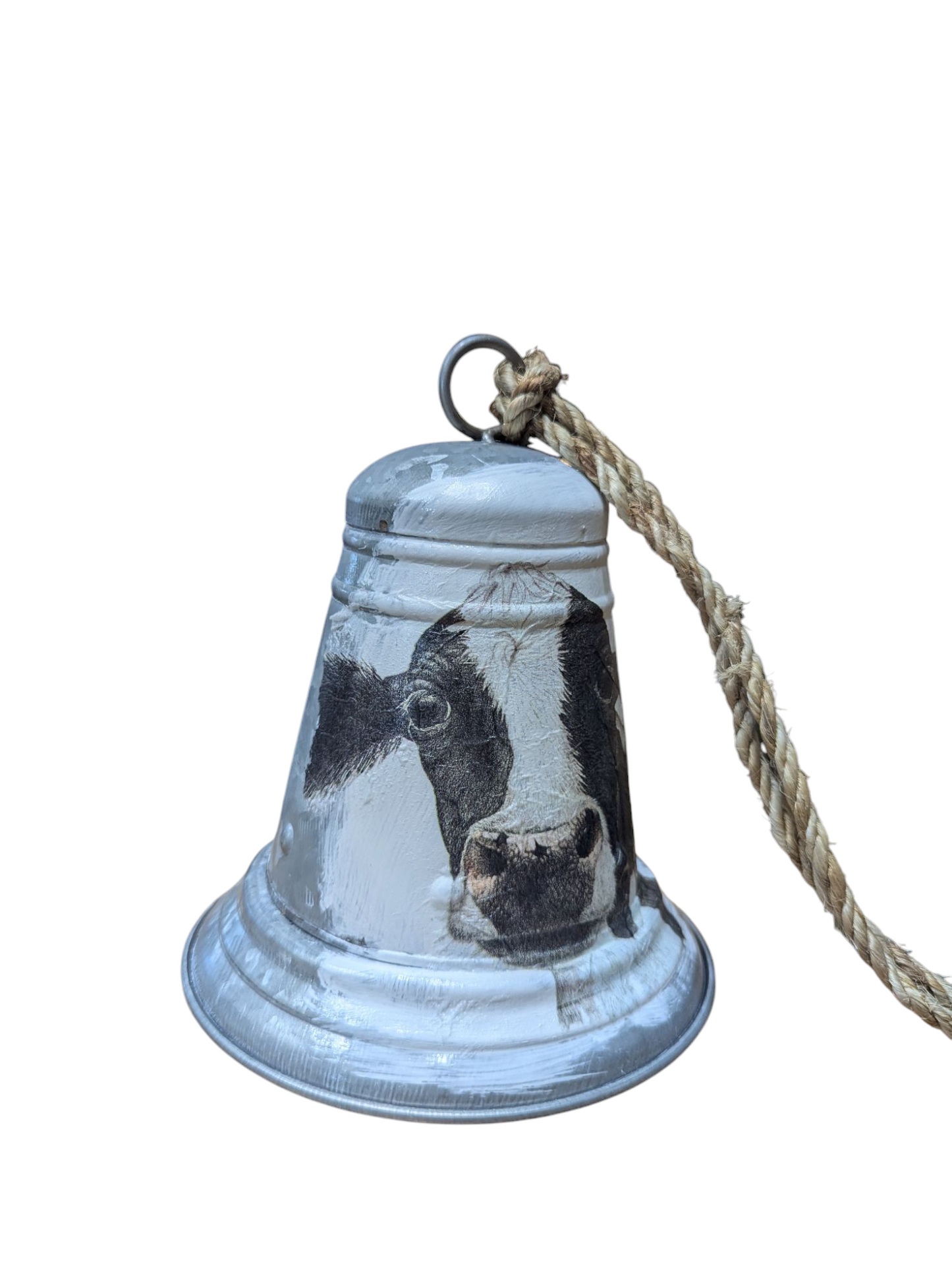 Holstein Cow Galvanized Metal Bell