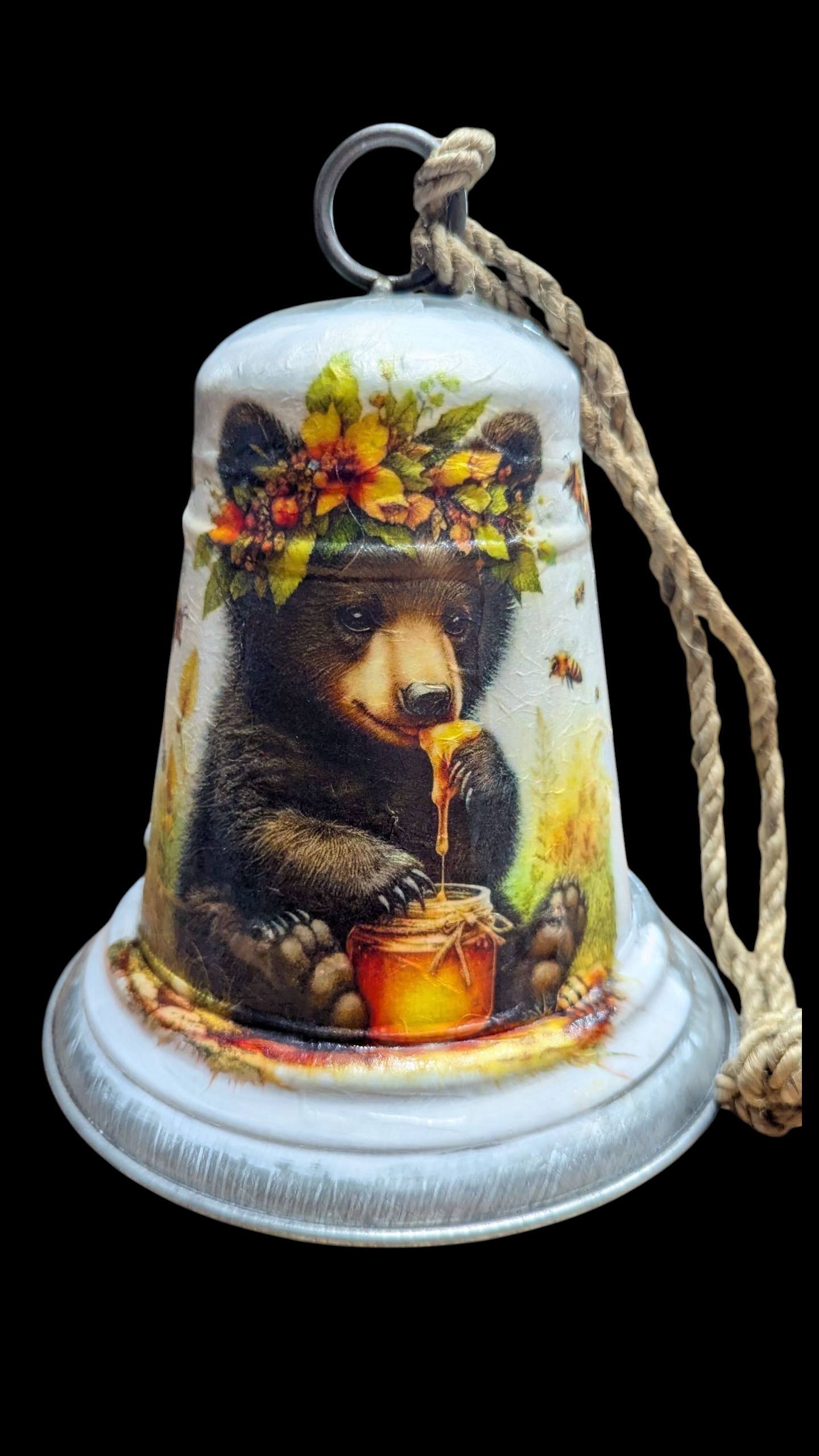Honey Bear Baby Decorative Bell