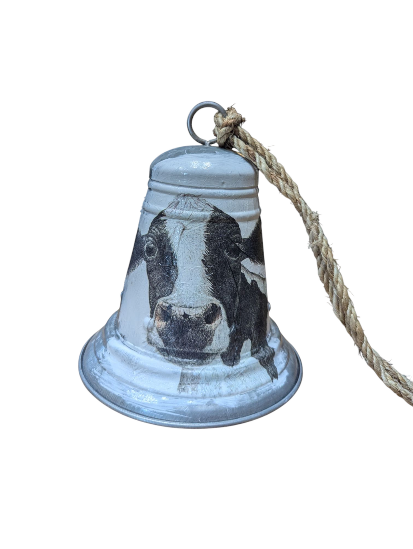 Holstein Cow Galvanized Metal Bell