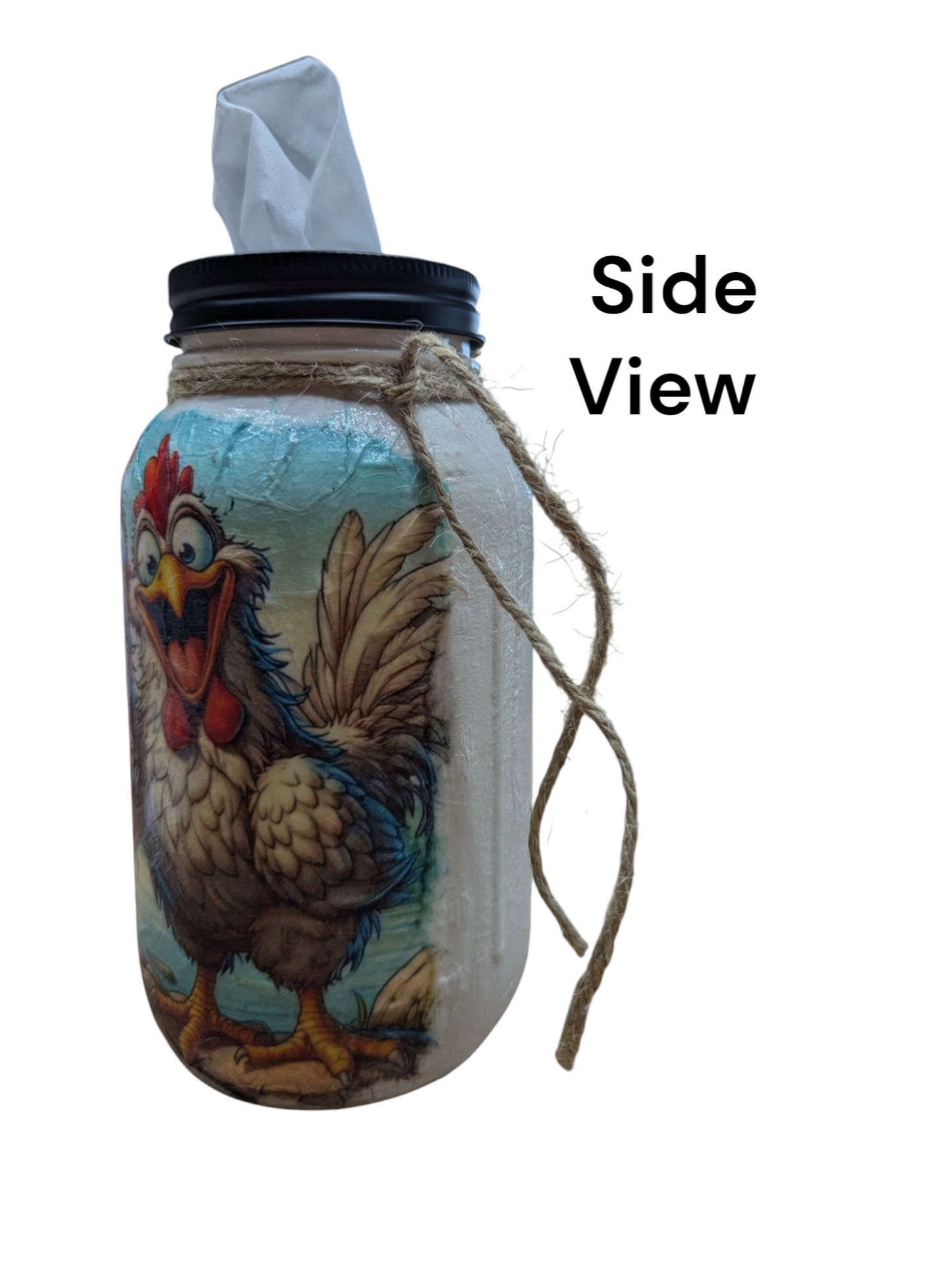 Quirky Chicken Besties Mason Jar