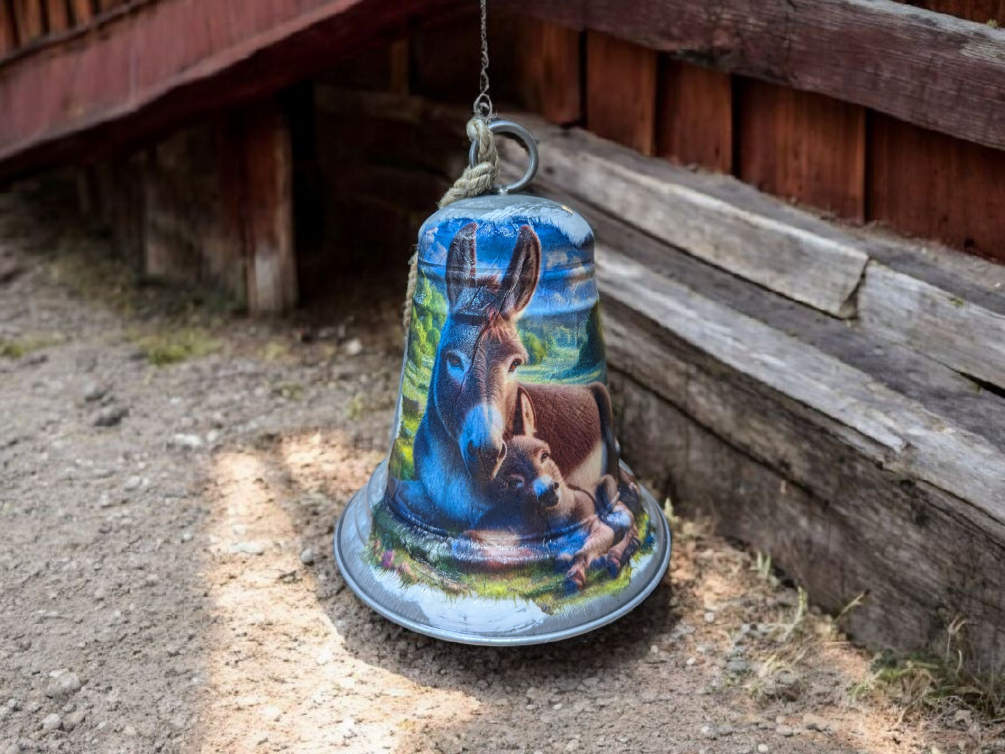 Donkey Pair Metal bell