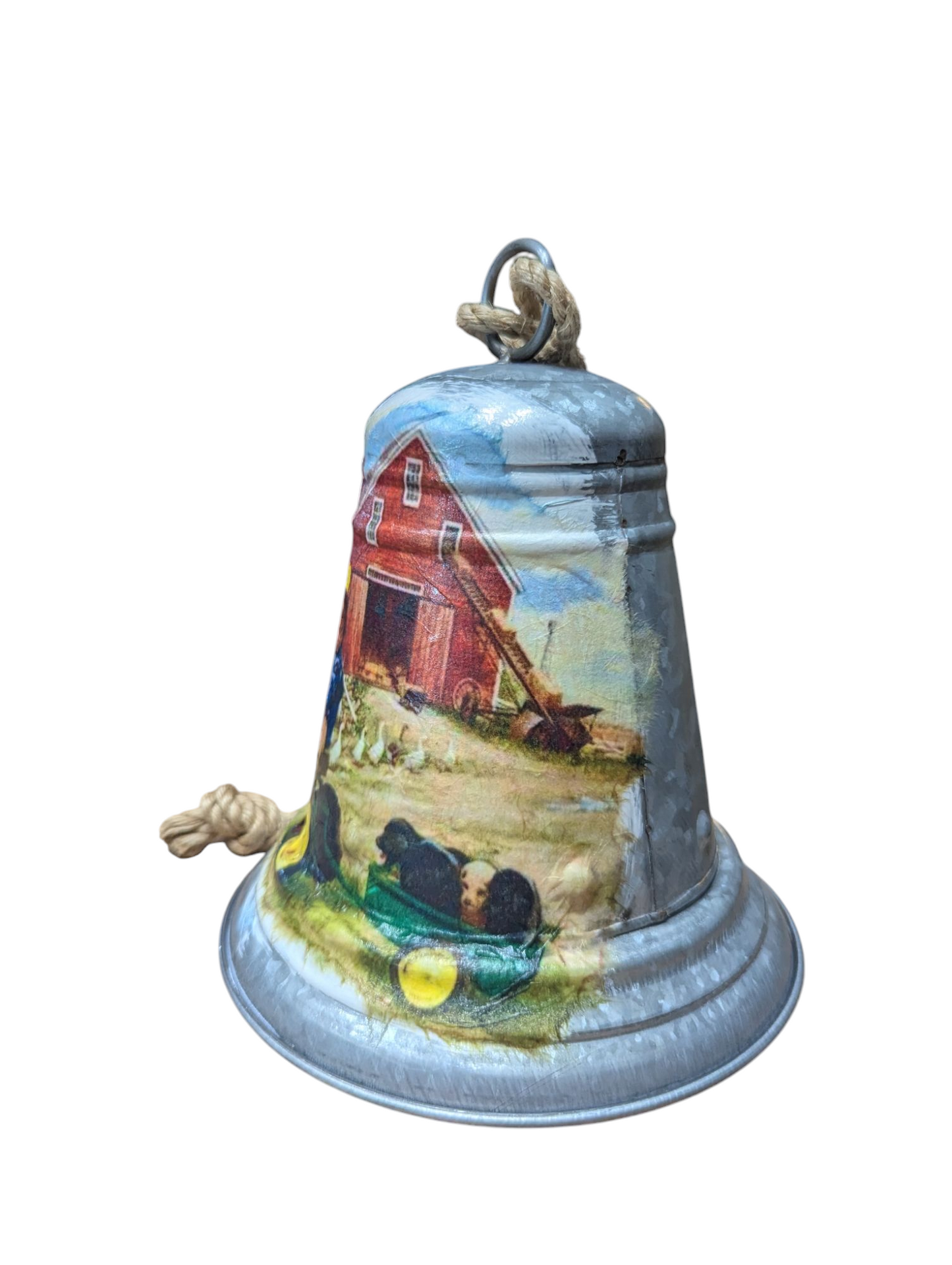 Little Farm Boy Galvanized Metal Bell