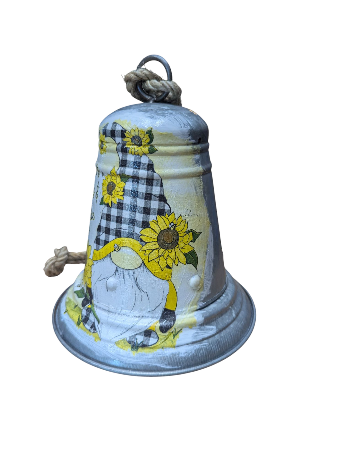 Sunflower Bee Gnome Bell