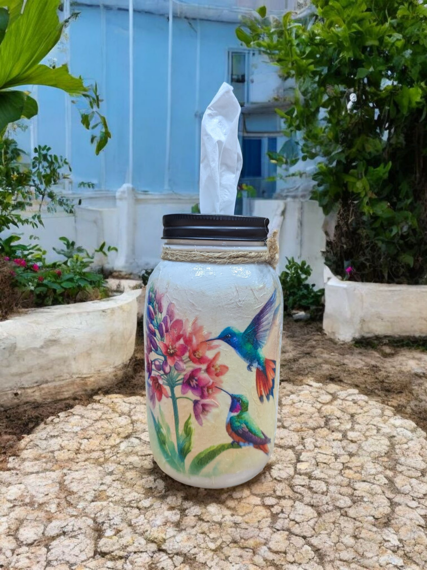 Humming bird mason jar