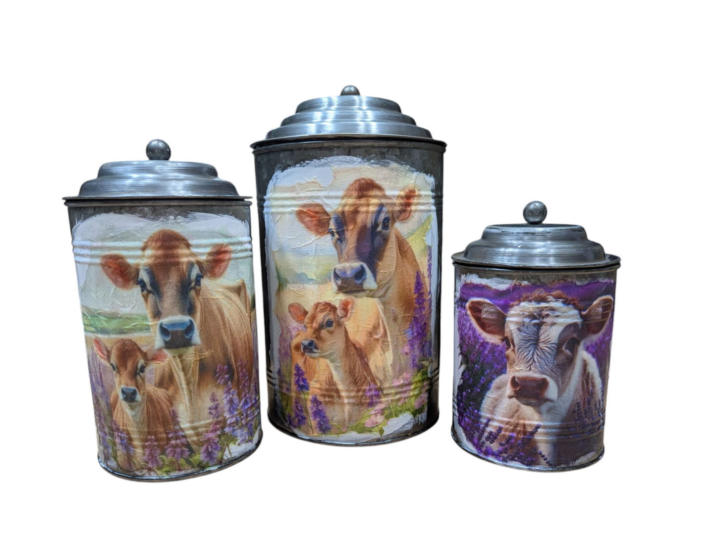 Jersey Cow Canister Set