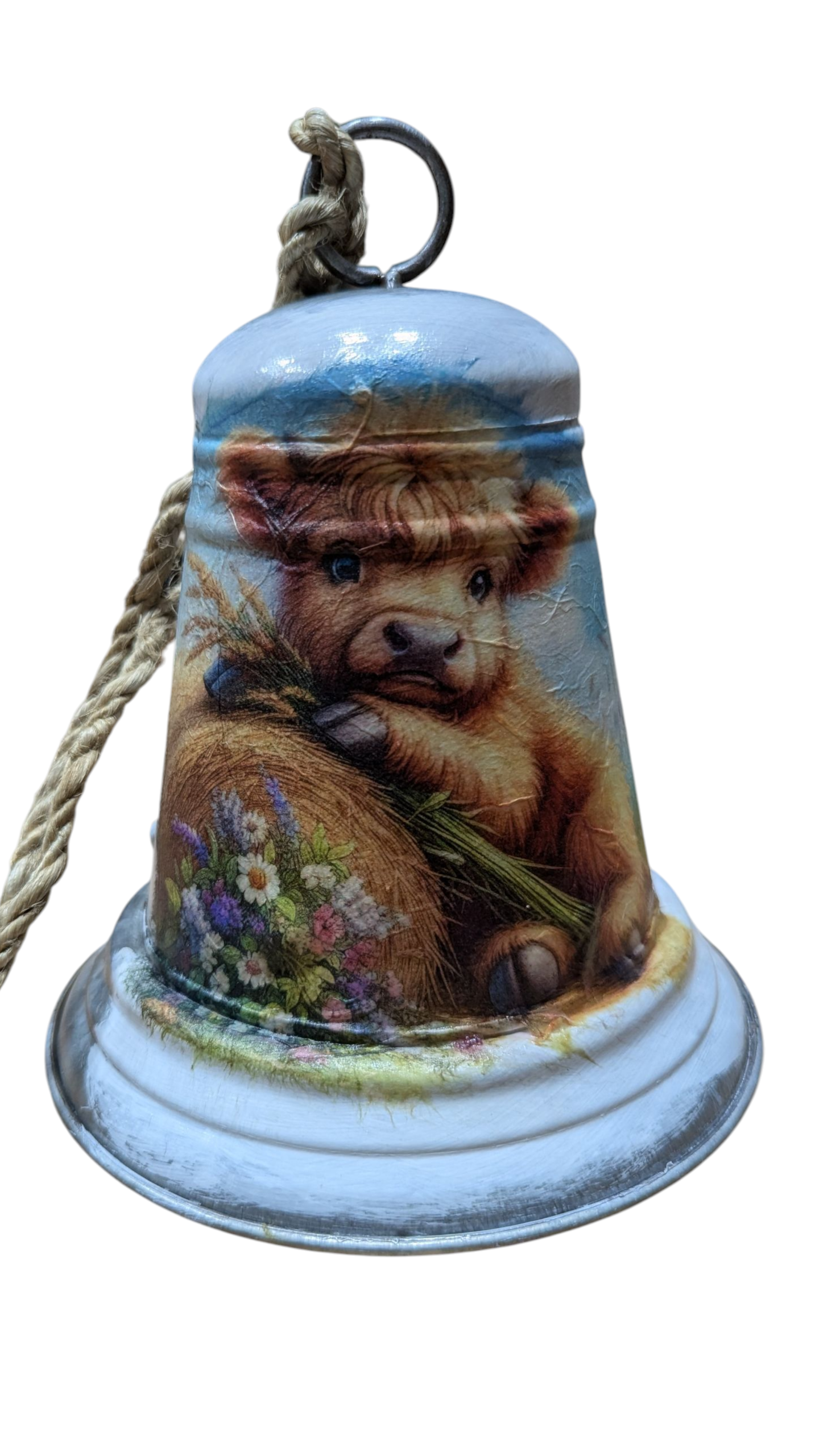 Highland Cow Hay Bale Bell Style 2
