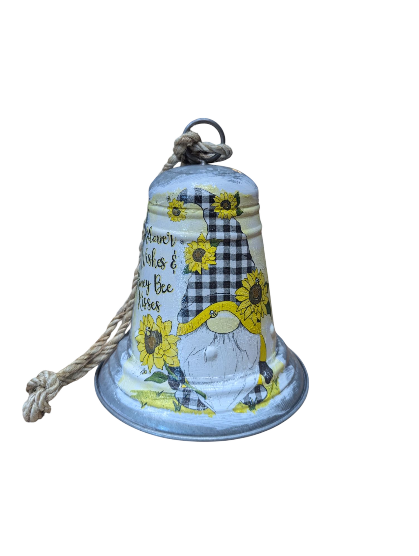 Sunflower Bee Gnome Bell