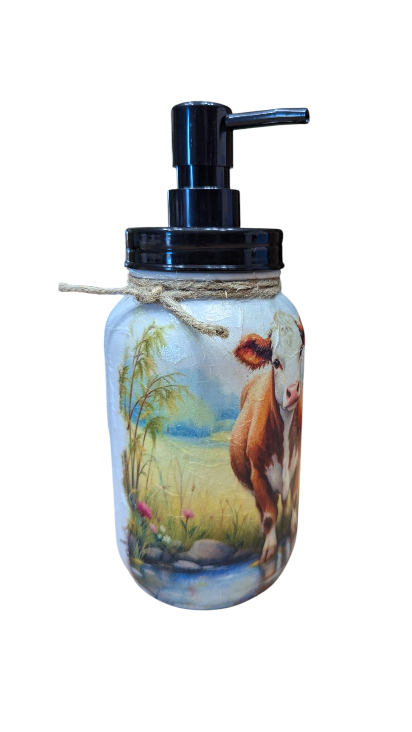 Hereford Calf Mason Jar with Lid Choice