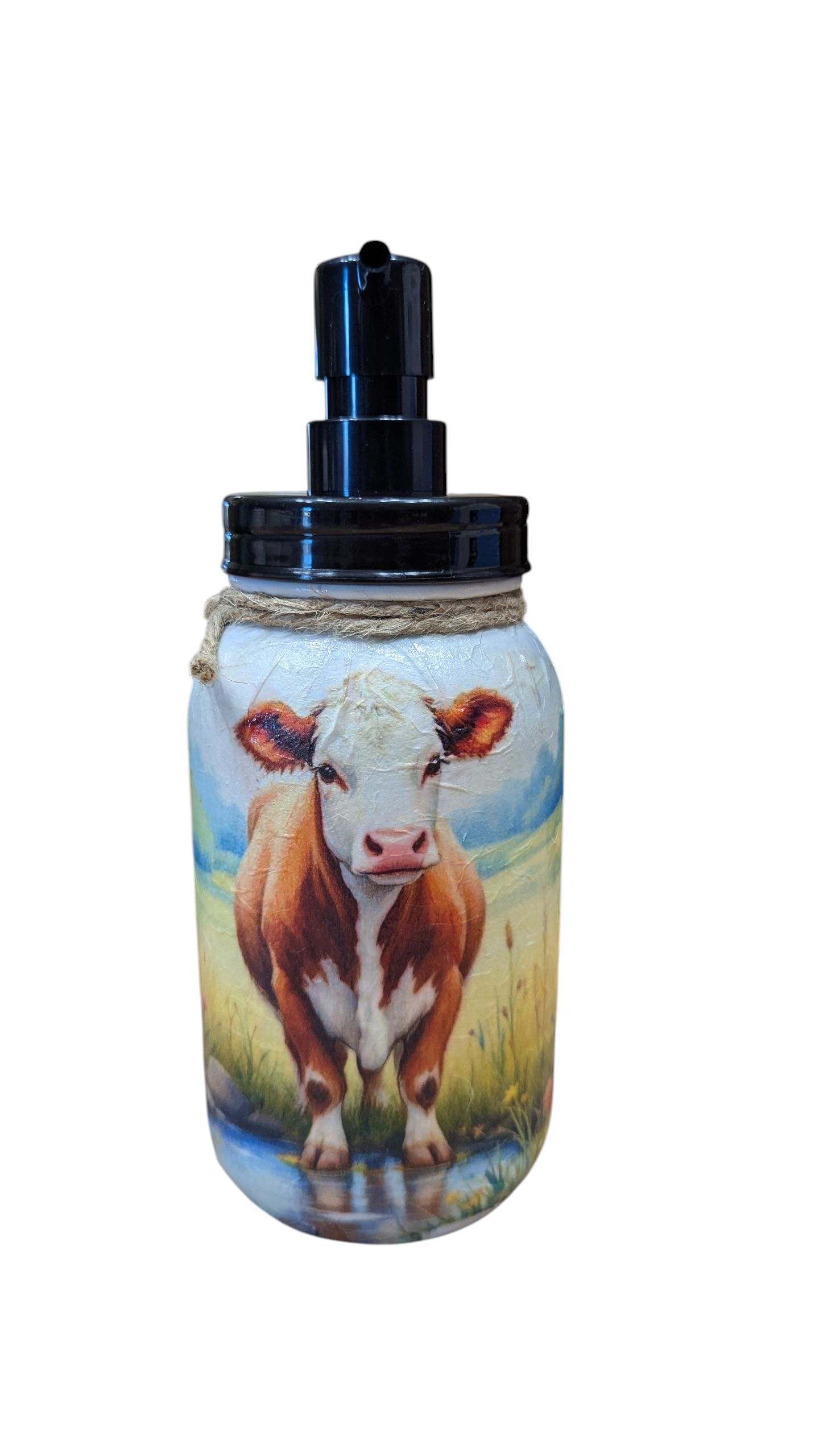 Hereford Calf Mason Jar with Lid Choice