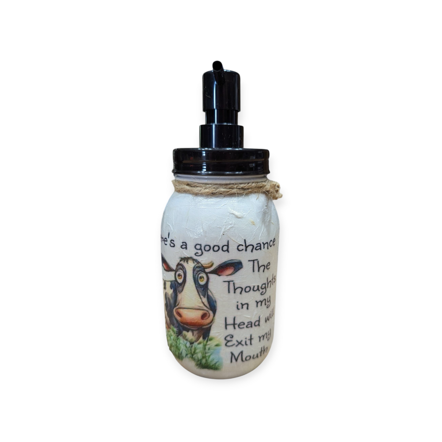 Funny Cow Mason Jar