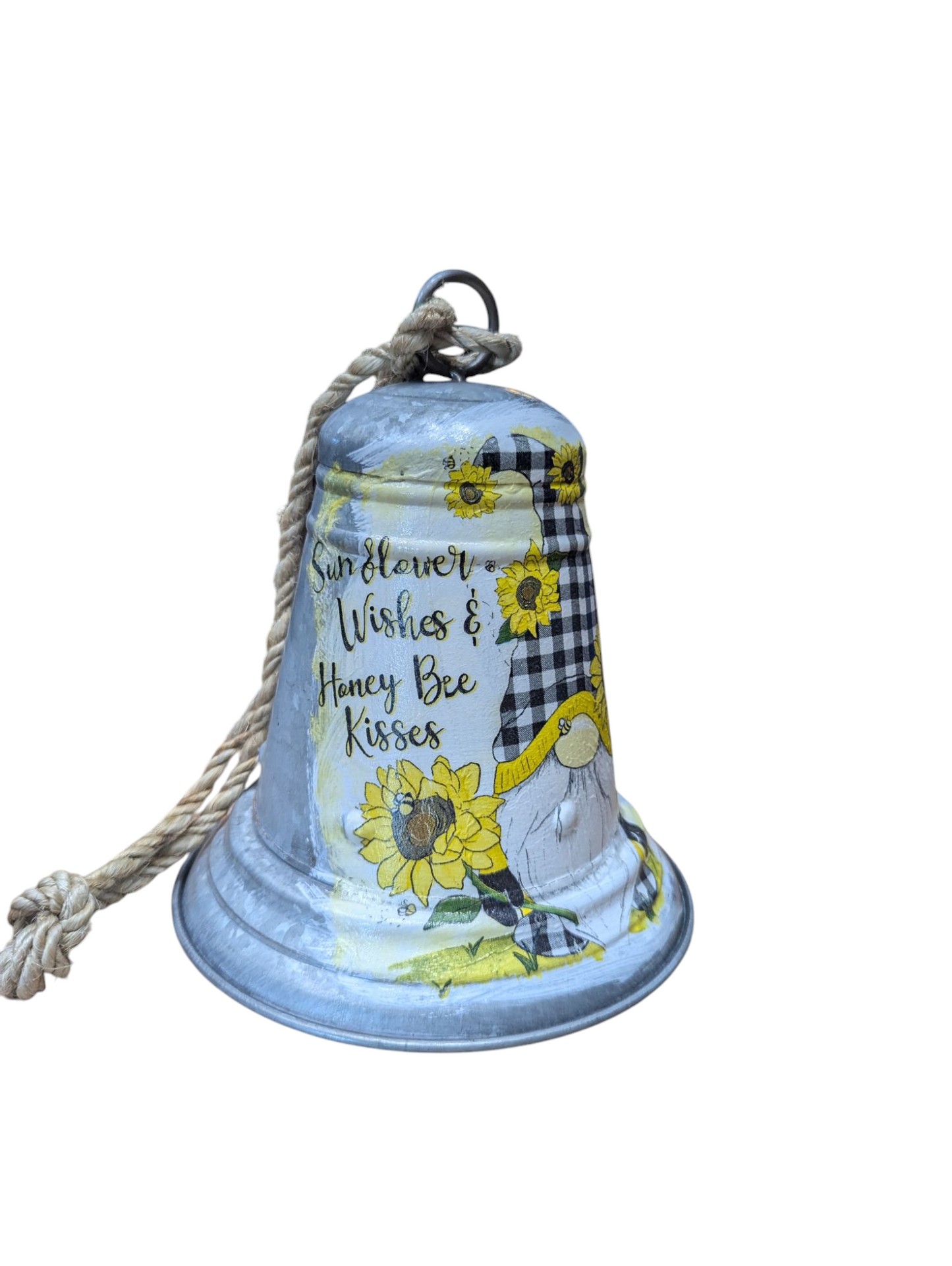 Sunflower Bee Gnome Bell