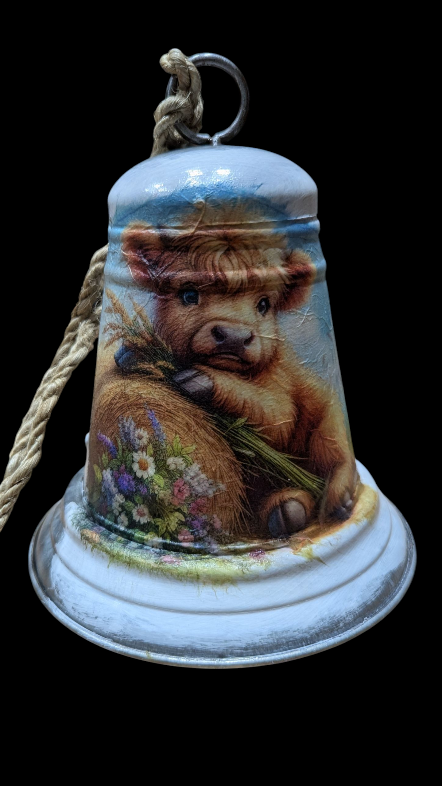 Highland Cow Hay Bale Bell Style 2