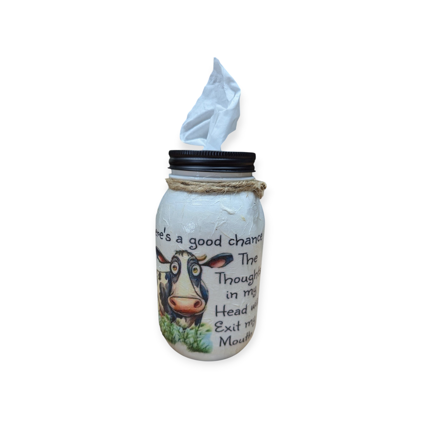 Funny Cow Mason Jar