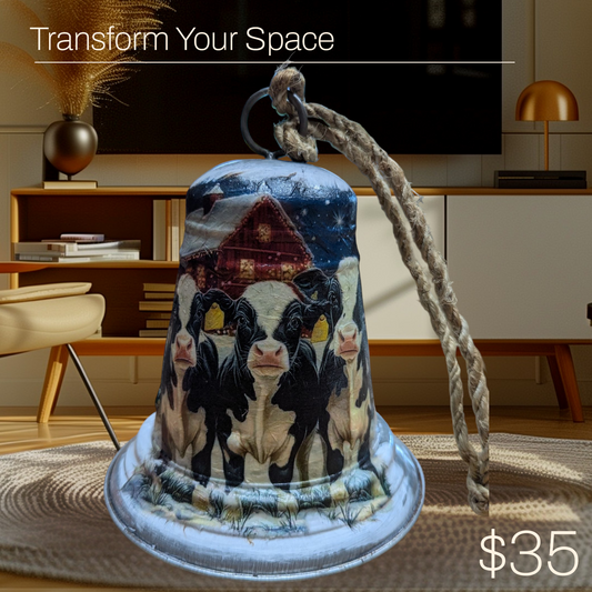 Holstein Dairy Cows Decorative Bell