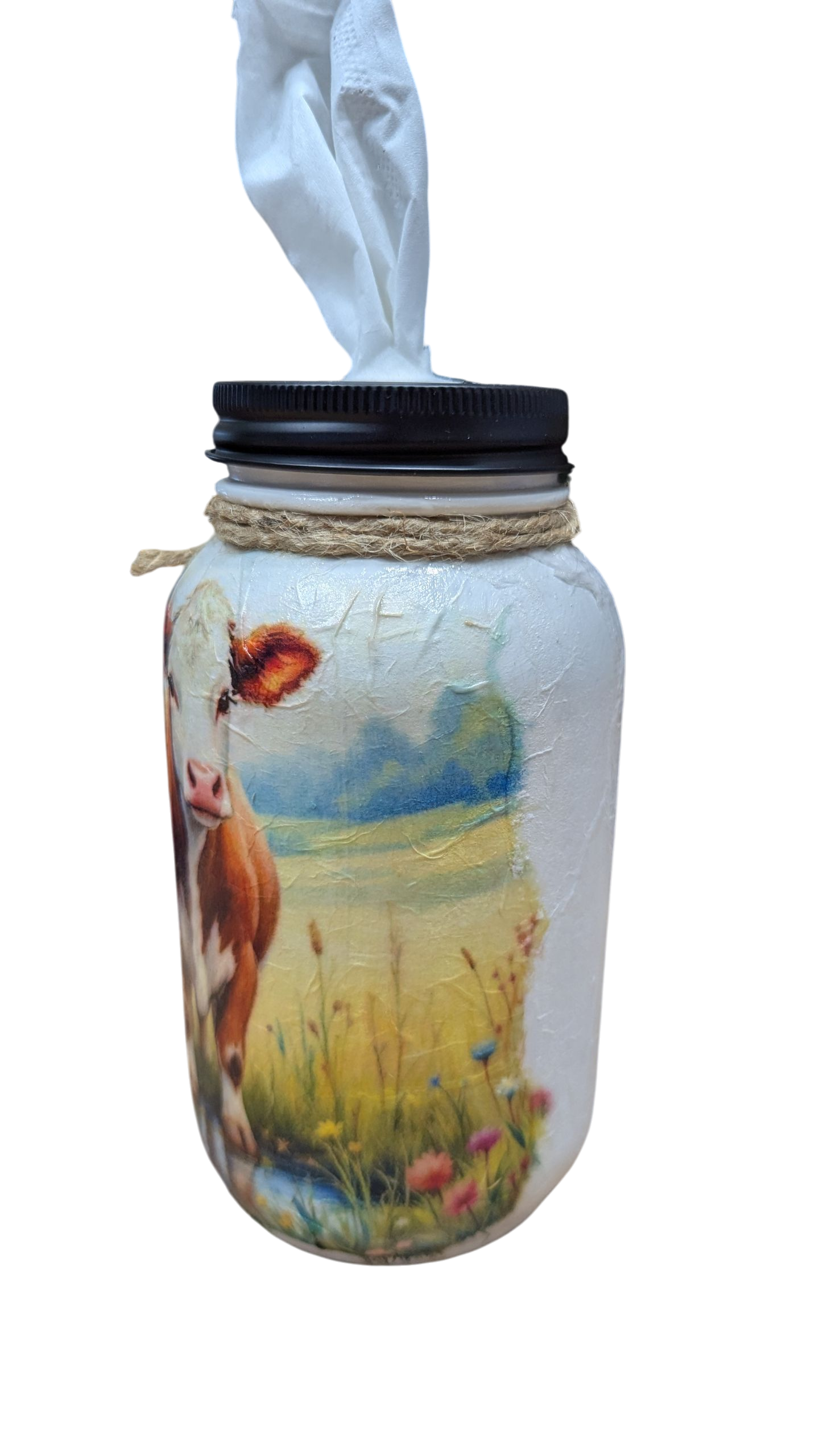 Hereford Calf Mason Jar with Lid Choice