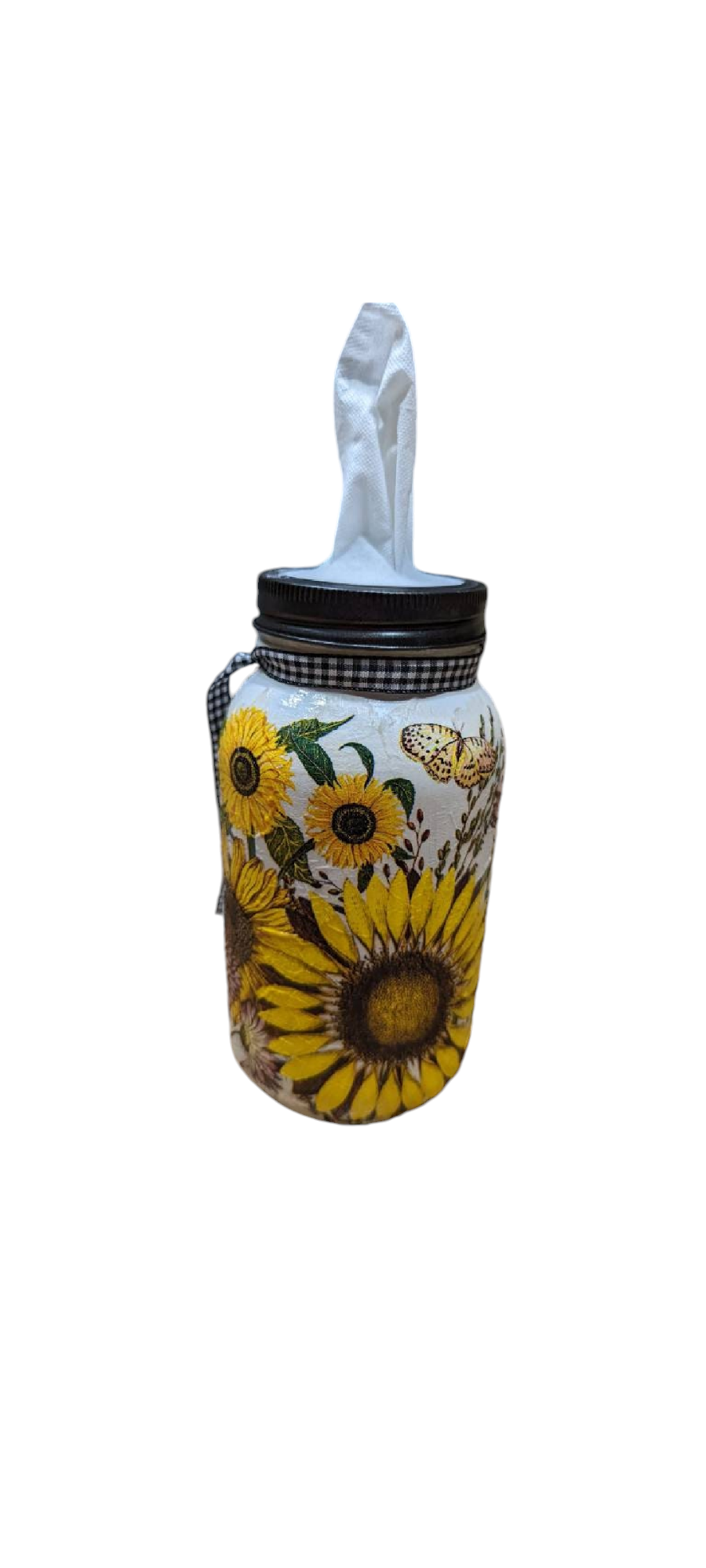 Sunflower Mason Jar Bathroom Accessory 3-Piece Set